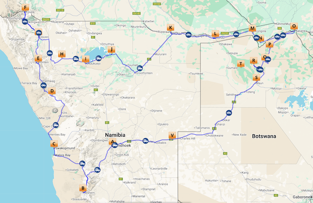 Self-drive Namibia Botswana Zimbabwe